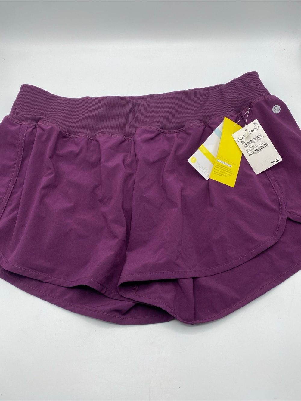 Zella Gym Training Shorts Womens Purple Moisture Wicking Athletic Nordstrom XL